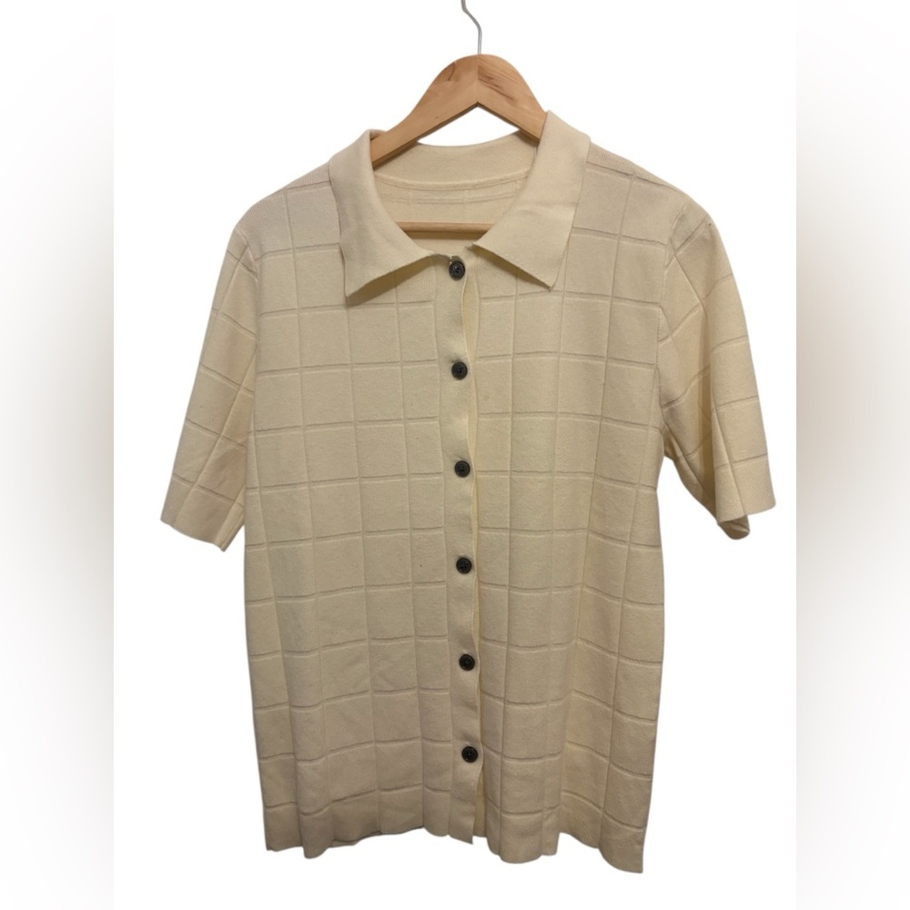 a new day Women's Cream Button Down Shirt